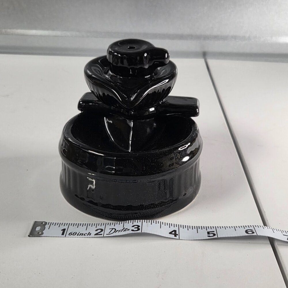 Black Ceramic Backflow Cone Burner (Zen Design) New in Box